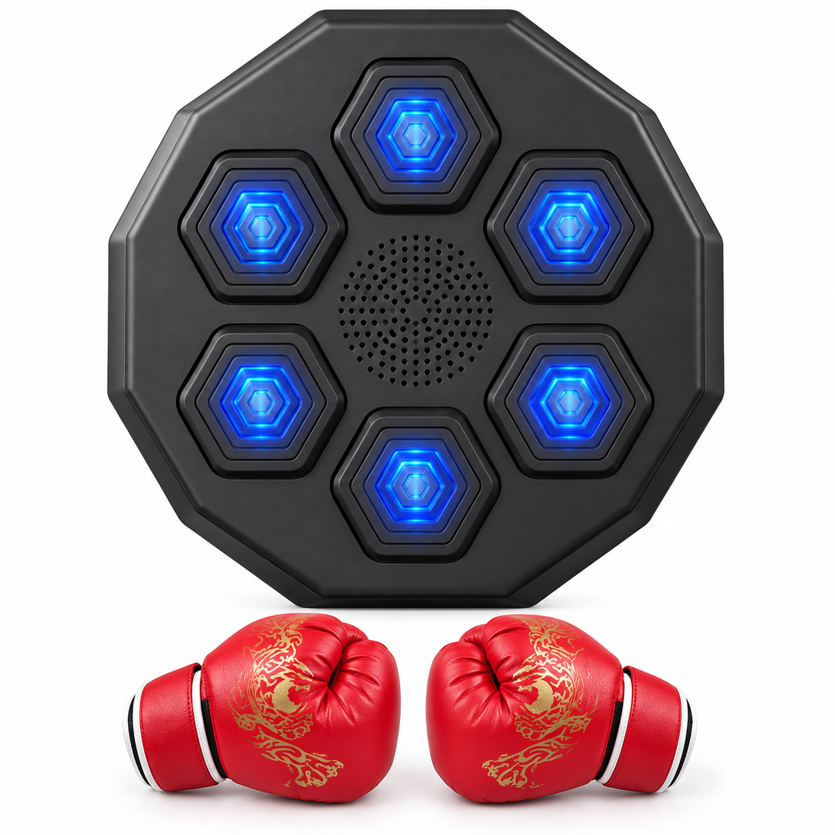 Aparat de box electronic muzical, manusi incluse