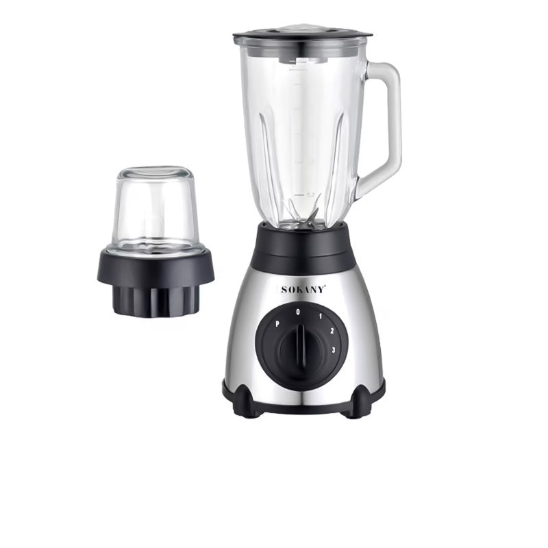 Blender Multifunctional 450W cu Bol din Sticla si Rasnita pentru Cafea si Condimente