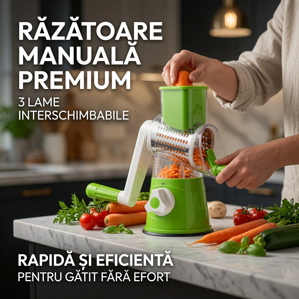 Razatoare manuala pentru legume Tabletop Drum Grater