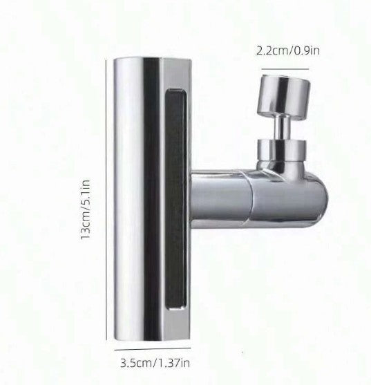 Aerator de apă cu patru viteze – cupru-argintiu, ABS rezistent, pulverizator multifuncțional