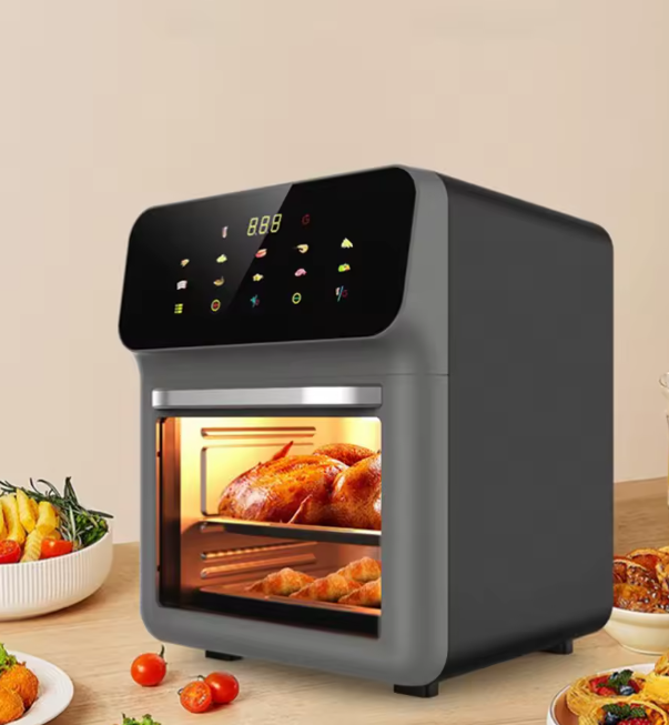 Friteuza electrica 12L, cu geam de sticla