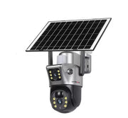 Camera supraveghere 8MP 2K cu panou solar, detectie miscare si zoom 10X+CARD