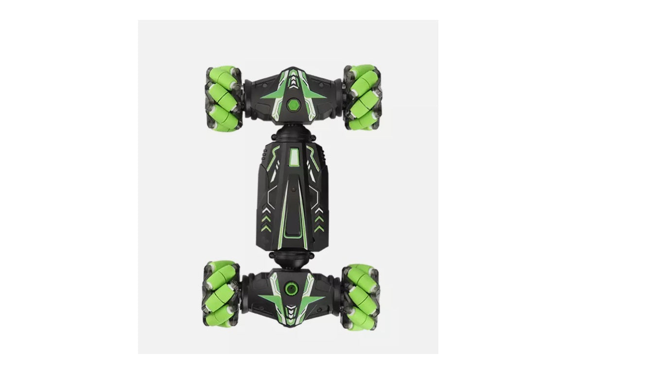 Masina cascadorii RC cu lumini LED, spray si control prin gesturi – 2.4G, verde