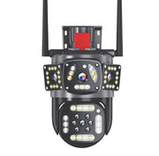 Camera de supraveghere tripla 4g, 6MP, Full HD, AI Tracking, Night Vision Color 50M