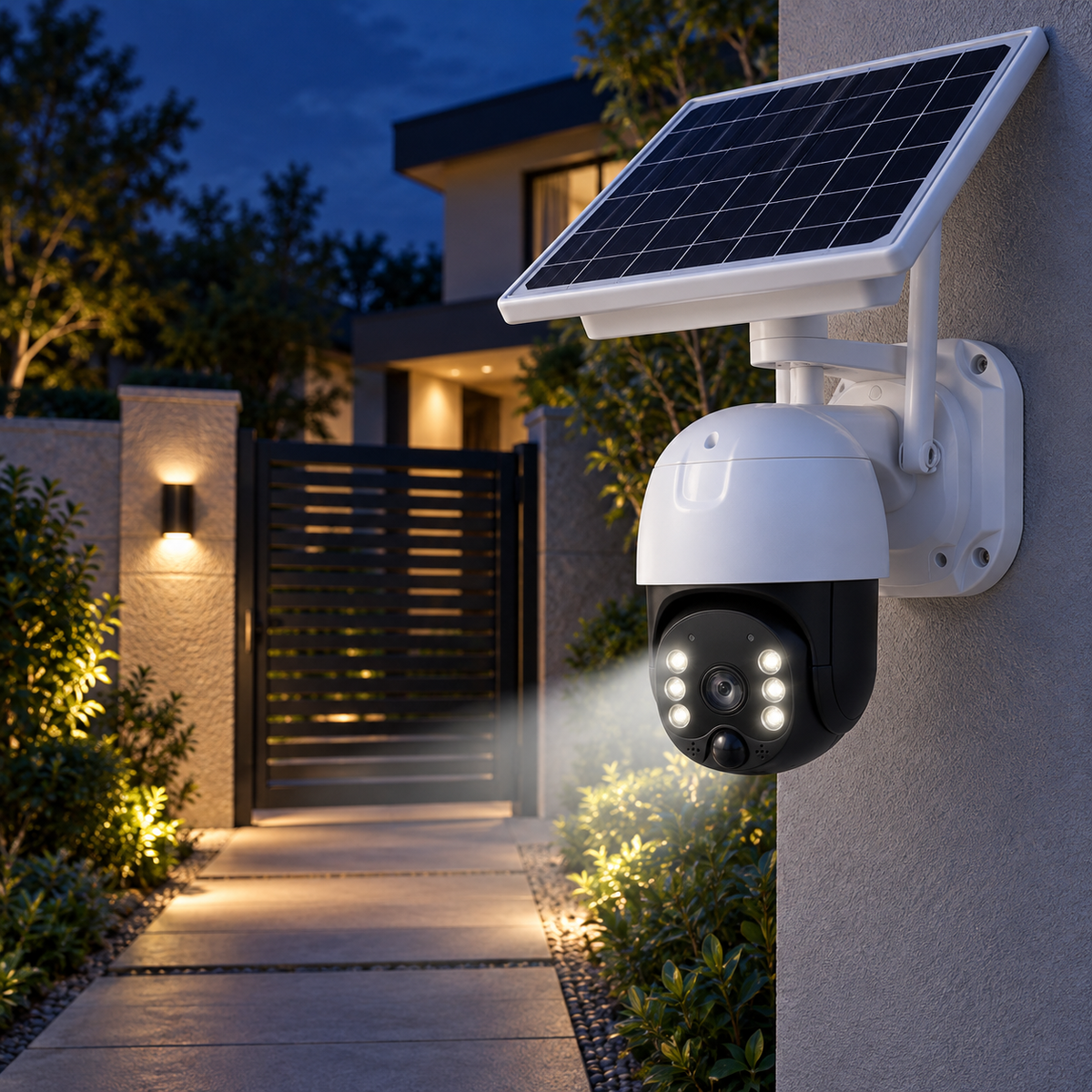 Cameră de supraveghere solară wi-fi 3MP – Zoom 10X, vedere nocturnă, panou solar 9W și protecție IP66
