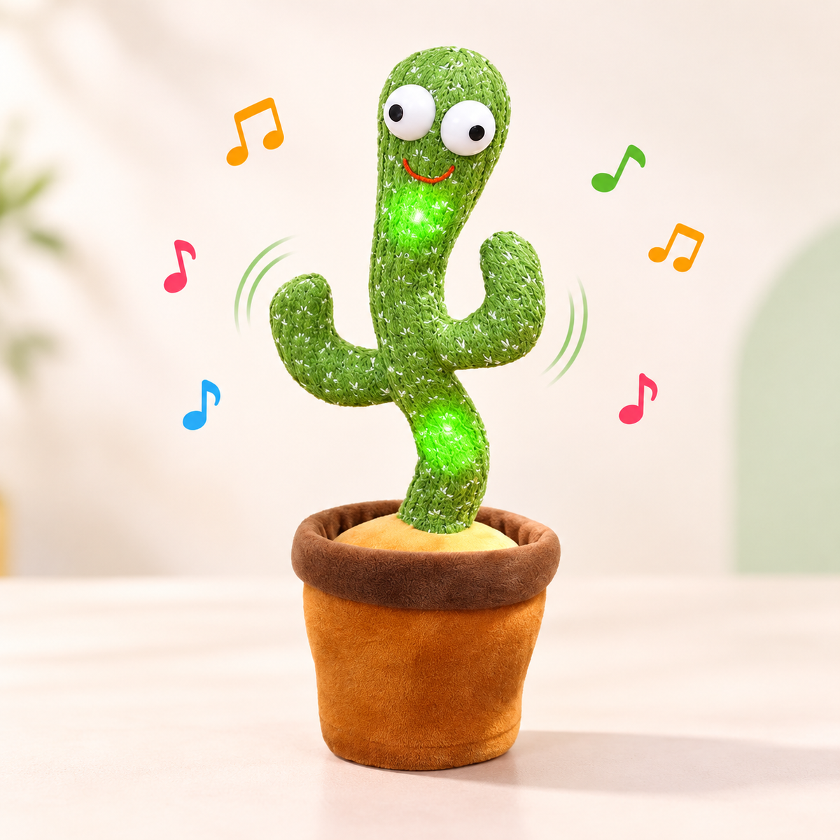 Jucarie cactus dansator si vorbitor, interactiva, copii 3+ ani