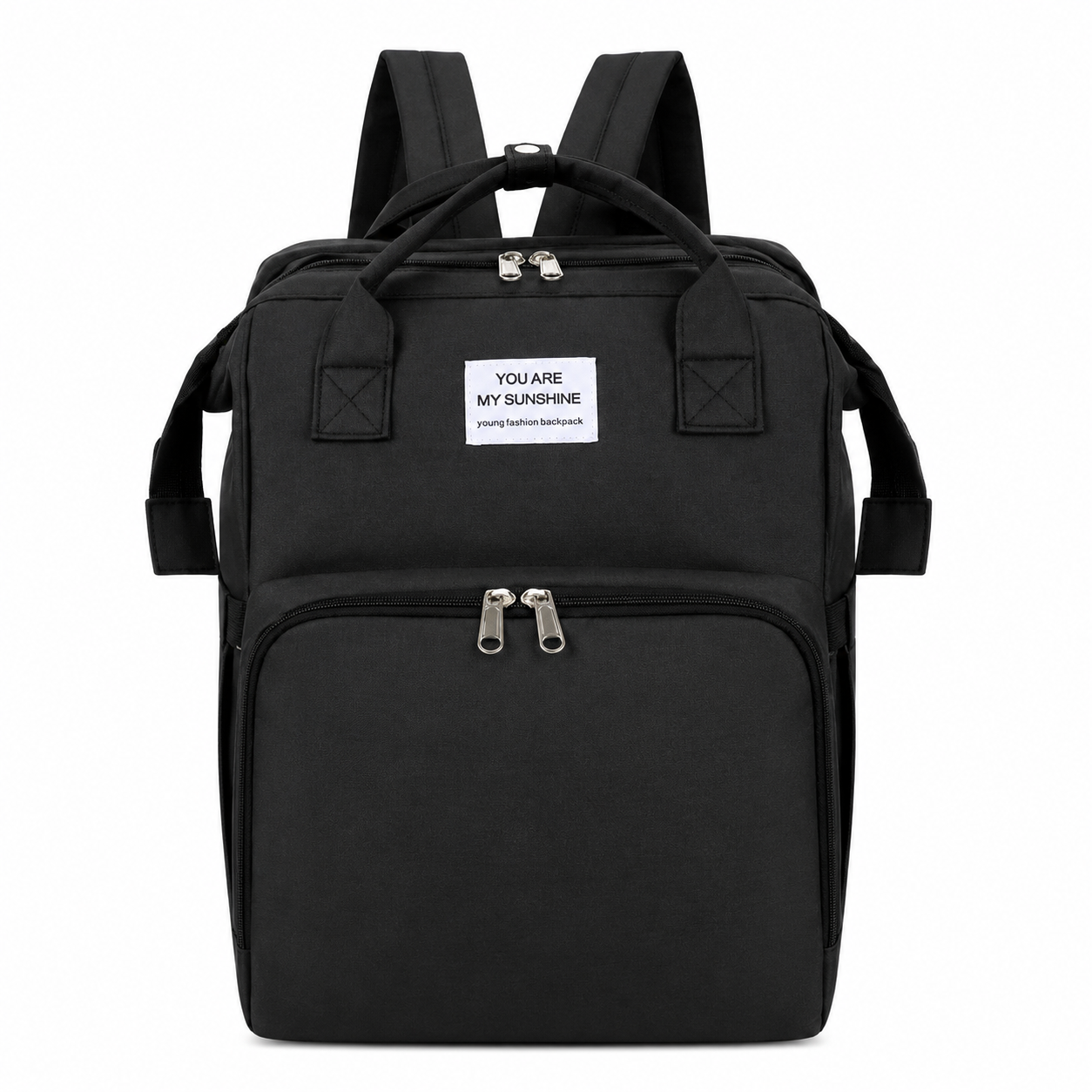 Rucsac rezistent la apa cu  Compartimente Multiple, Buzunar Termic pentru Lapte, 42 x 32 x 22 cm, Negru