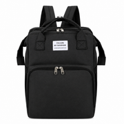 Rucsac rezistent la apa cu  Compartimente Multiple, Buzunar Termic pentru Lapte, 42 x 32 x 22 cm, Negru