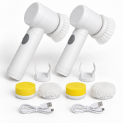 Pachet 2 Perii Electrice BrushMagic cu Rotație 360°, 3 Capete și Încărcare USB