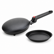 Tigaie Electrică Antiaderentă pentru Clătite, 600–700W – Mâner Ergonomic și Coacere Uniformă