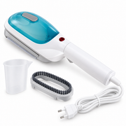 Aparat de călcat vertical cu aburi – 800W, alb/albastru