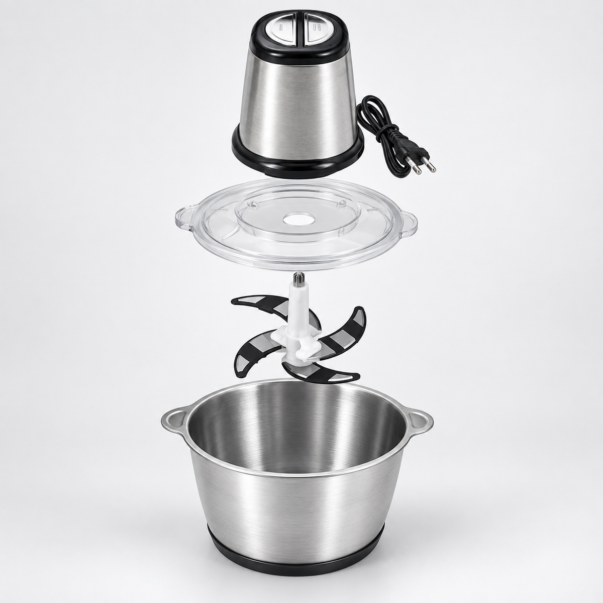 Tocator electric inox 3 L, 250W, 2 trepte de viteză