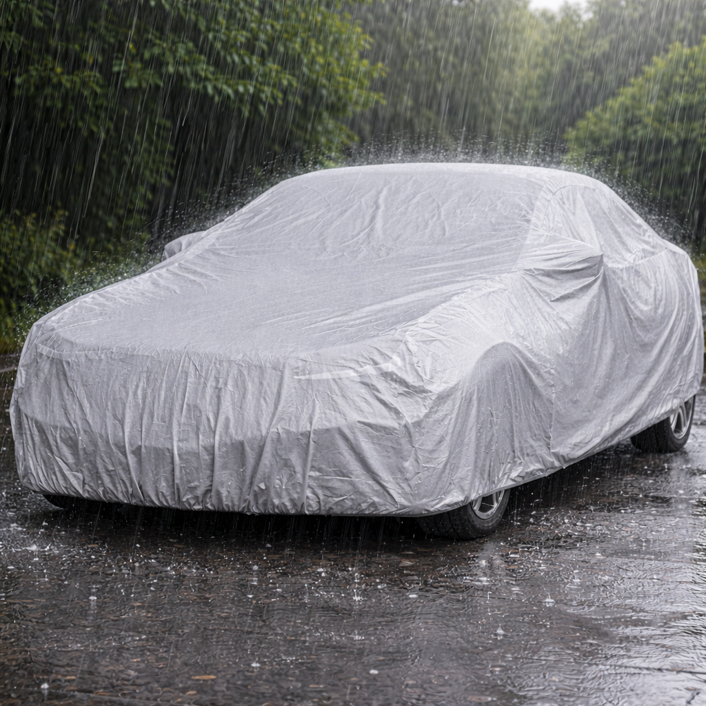 Husă/Prelata Auto Impermeabilă 530-550 cm cu Protecție UV și Fixare Sigură