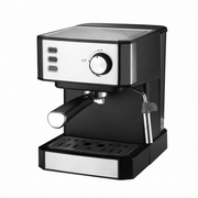 Espressor manual cu portafiltru, 850 W, rezervor 1,5 L și duză pentru spumarea laptelui, negru/inox