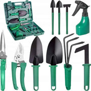 Set Unelte Gradinarit 12 Piese cu Valiza – Verde