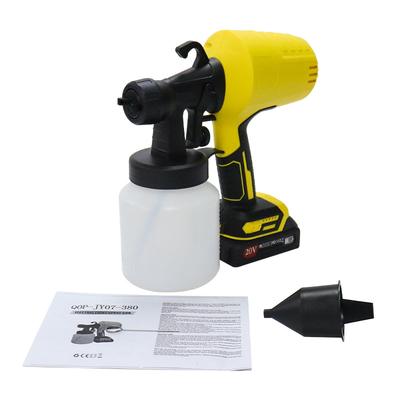 Stație de Vopsit cu Acumulator 20V, 3000 PSI – Sistem Profesional fără Fir, Container 800ml, HVLP, Mobilitate Totală