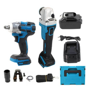 Set Complet Unelte cu Acumulator 88Vf 6.0Ah – Polizor Unghiular + Cheie de Impact, Tehnologie Brushless, Kit Profesional pentru Atelier și Șantier