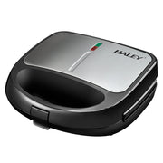 Sandwich Maker 3 în 1 HALEY HY-1031, Plăci Antiaderente pentru Sandwich, Grill și Waffle, Design Compact, Negru
