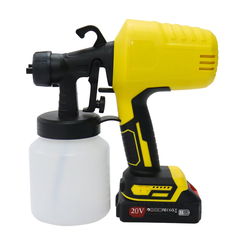 Stație de Vopsit cu Acumulator 20V, 3000 PSI – Sistem Profesional fără Fir, Container 800ml, HVLP, Mobilitate Totală