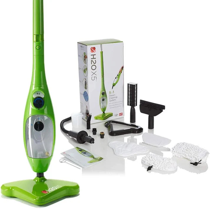 Mop cu Aburi 5in1 H2O X5 ,funcție de dezinfectare și control abur, 1300 W, Rezervor 400ml