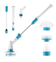 Aparat multifunctional de curatat cu 3 perii interschimbabile, alb-albastru