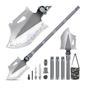Kit supraviețuire 16-în-1 — lopată multifuncțională pliabilă pentru camping