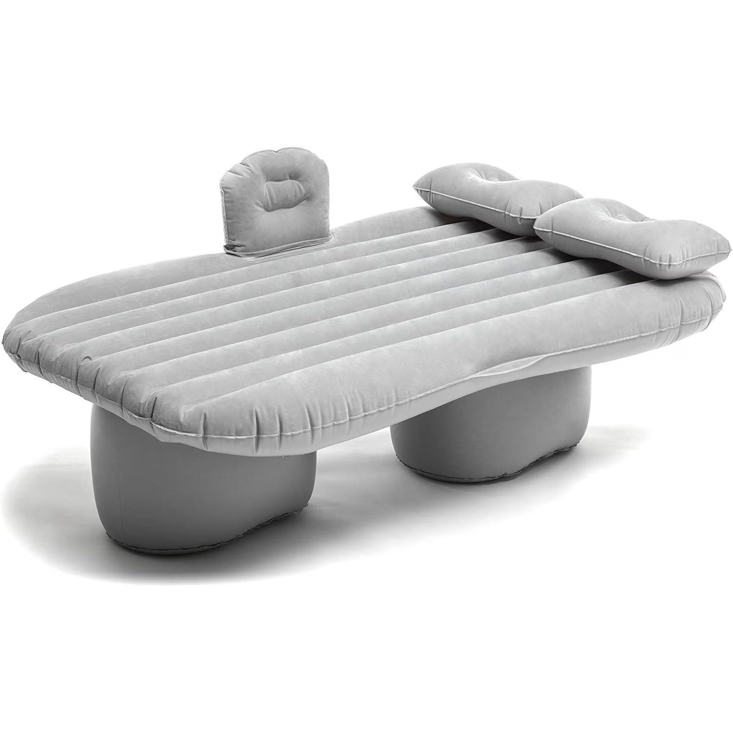 Saltea de dormit auto, PVC gonflabilă 72 × 132 cm — gri