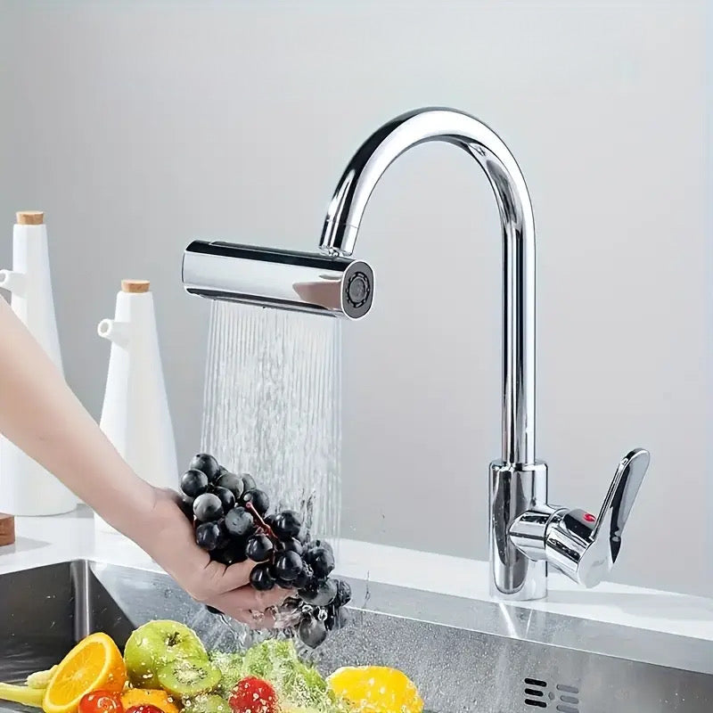 Aerator de apă cu patru viteze – cupru-argintiu, ABS rezistent, pulverizator multifuncțional