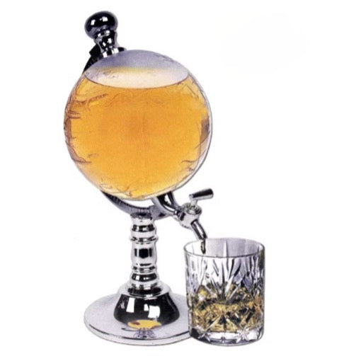 Suport-dozator sub formă de glob pentru băuturi – capacitate 3,5L, transparent