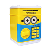 Seif ATM jucărie – Pusculiță cod PIN cu tematică minion