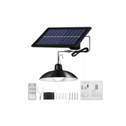 Lampă solară suspendată 400 lm cu cablu 2,5 m și telecomandă