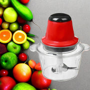 Tocator electric multifuncțional – vas transparent roșu 23×16 cm
