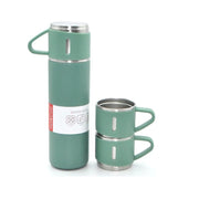 Set termos + 2 căni inox – 500 ml, izolare 12h