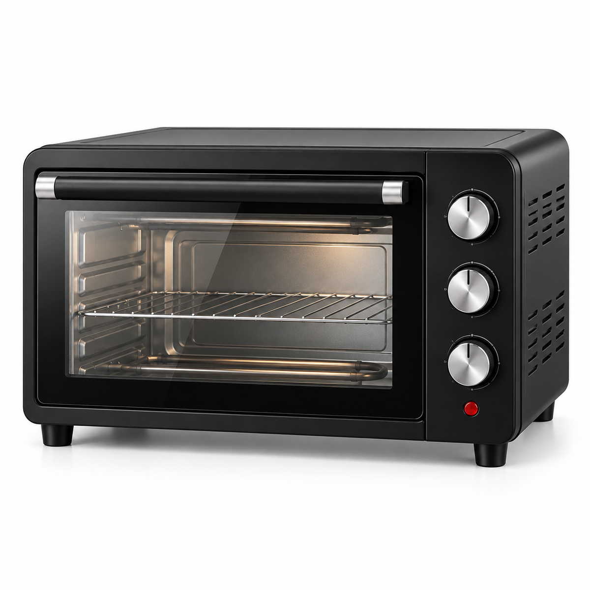 Cuptor Electric 48L, 2600W, cu Grill, Temperatură Reglabilă, Timer 60 Min – Negru