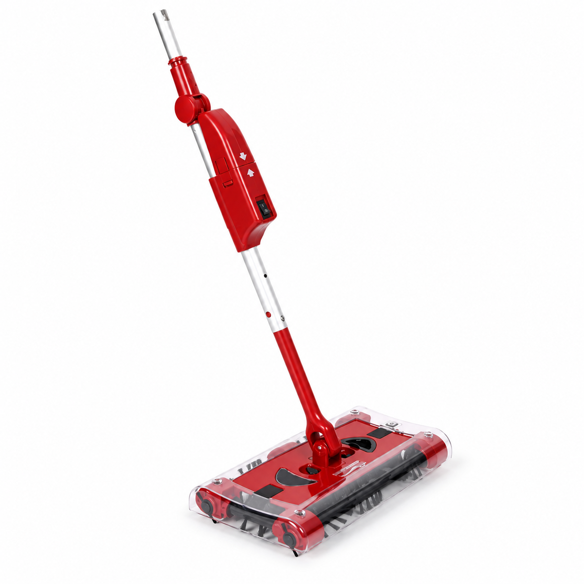 Mătură electrică rotativă portabilă, cu acumulator – roșie