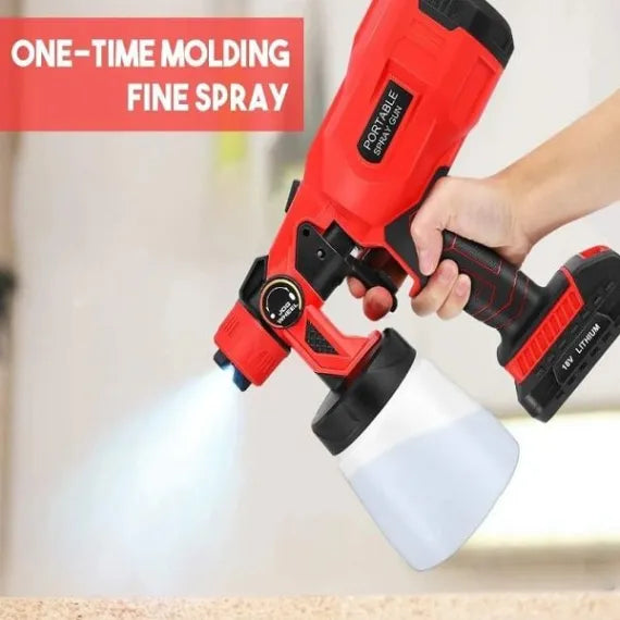 Pulverizator Electric de vopsea cu 2 acumulatori de 48v, 800ml - 3 moduri de pulverizare, ideal pentru tavane, pereti si garduri