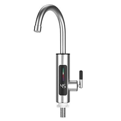 Robinet electric instant din inox, cu display si rotire 360 grade, 3000W