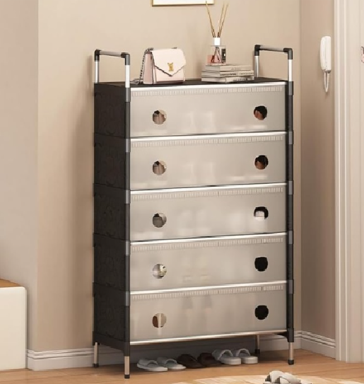 Dulap Organizator cu 5 Compartimente Spatioase, 120 x 63 x 28 cm – Ideal pentru Haine, Incaltaminte si Accesorii