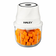 Tocător Electric HALEY HY-1255, 300W, Recipient din Sticlă 350 ml, 6 Lame Inox, Încărcare USB Type-C