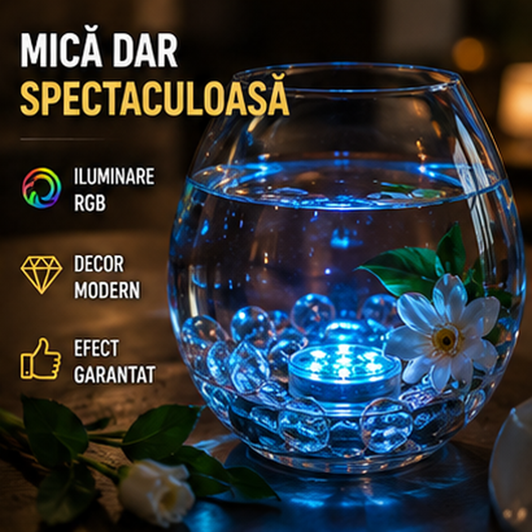Lampa Decorativa LED RGB pentru Vaze, Acvarii si Decoratiuni cu Apa