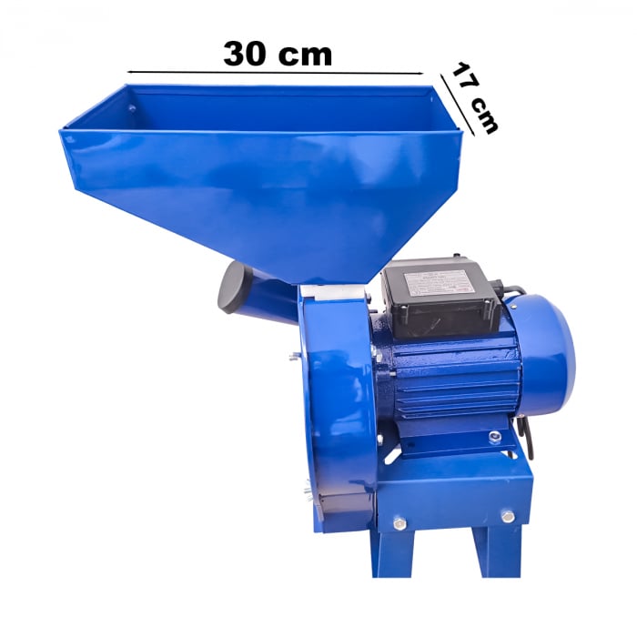 Moara Electrica cu Ciocanele pentru Cereale si Stiuleti, 3.5 KW, 300 kg/ora