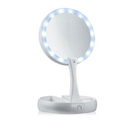 Oglinda Make-Up, Pliabila, Iluminare LED, My Fold Away, 30 cm cu Factor de Marire