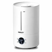 Umidificator de Aer HY-3101, Rezervor 5L, Umidificare 360°, Intensitate Reglabilă, Umplere de Sus, Panou Digital, 1000W, Alb