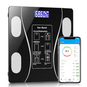 Cantar electronic smart cu aplicatie, ecran digital, termometru, 180 kg