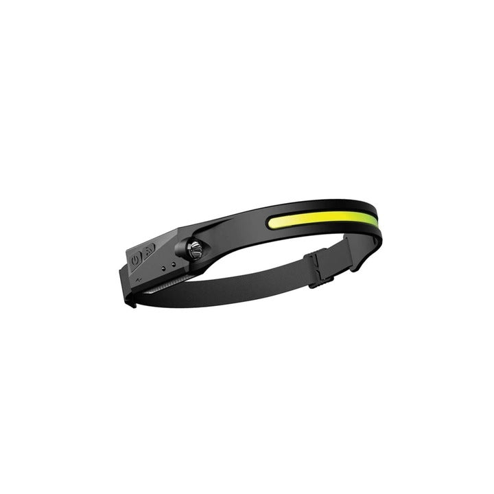 Lanterna de cap LED, profesionala, acumulator, senzor miscare, 5 moduri lumina