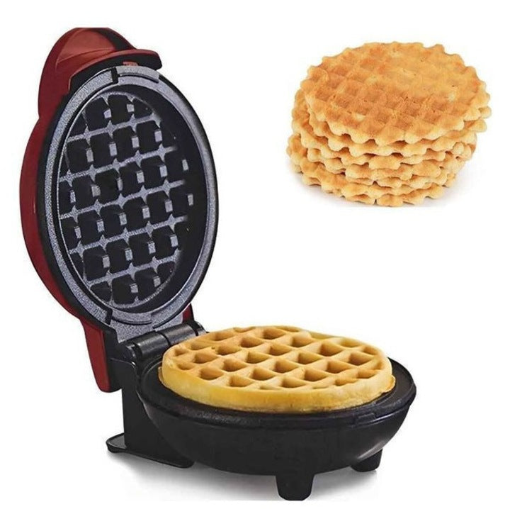 Aparat pentru Vafe Mini, 450W – Portabil, Usor de Folosit si Curatat