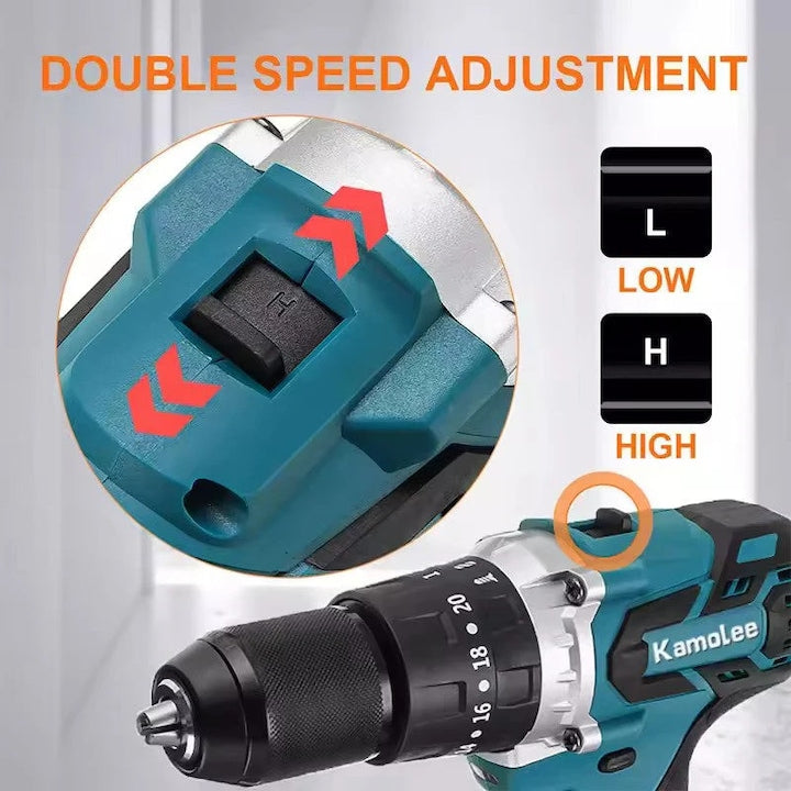 Trusa Bormasina 36V cu 2 acumulatori si incarcator + Accesorii