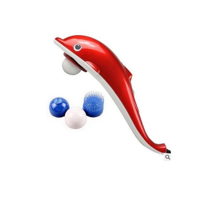 Aparat pentru masaj tip delfin cu 3 capete și 2 viteze – 28 W