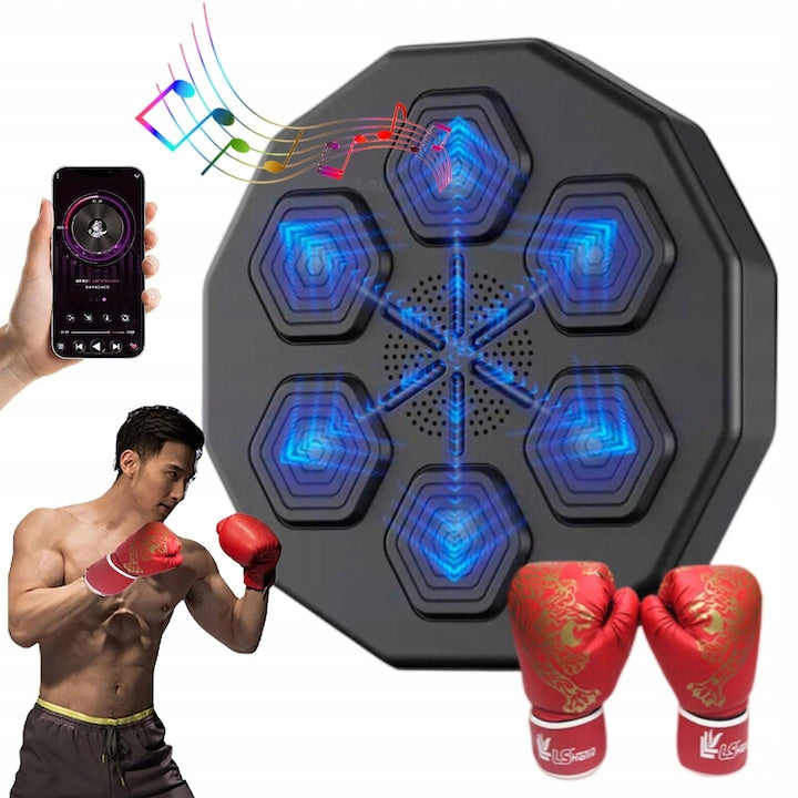 Aparat de box electronic muzical, manusi incluse