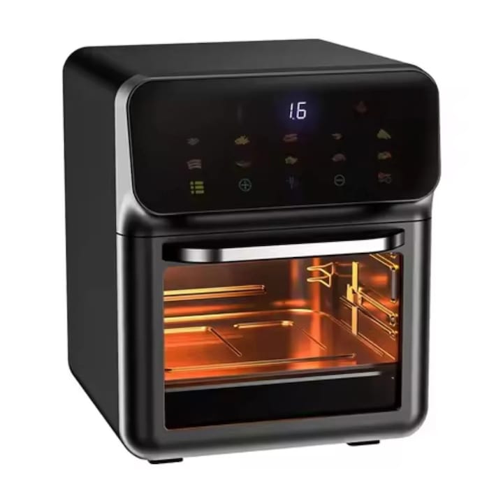 Friteuza electrica 12L, cu geam de sticla